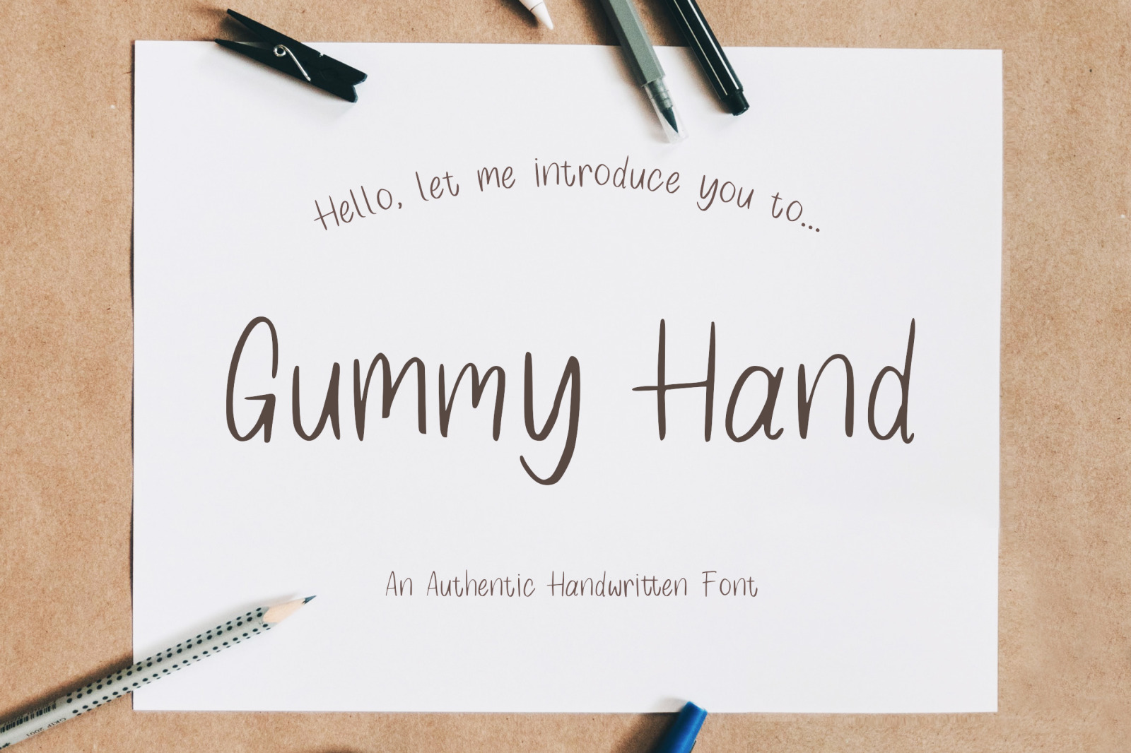 Gummy Hand - Authentic Handwritten Font Gummy Hand - Authentic Handwritten Font