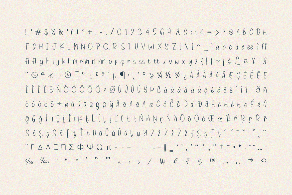 Gummy Hand - Authentic Handwritten Font