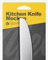 Kitchen Knife with Blister Pack Mockup