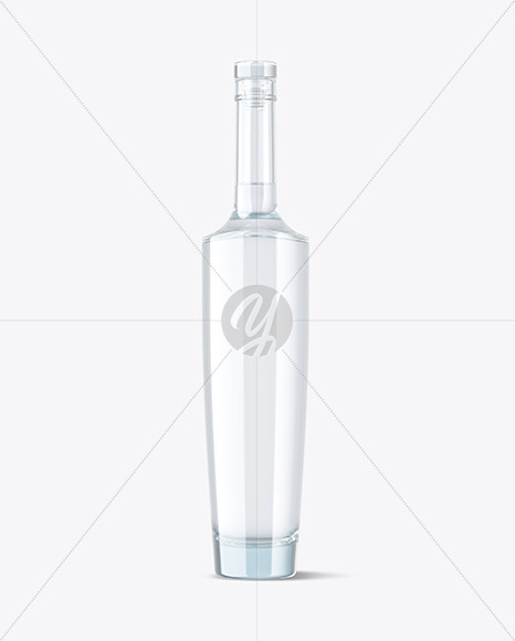 Light Blue Glass Vodka Bottle Mockup