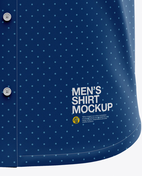 Men's Short Sleeve Shirt Mockup - Front View