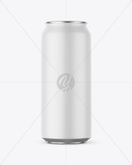 Aluminium Can With Matte Finish Mockup