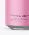 Aluminium Can With Matte Finish Mockup