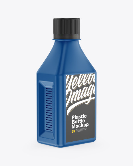 Glossy Plastic Bottle Mockup