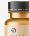 Matte Metallic Pills Bottle Mockup