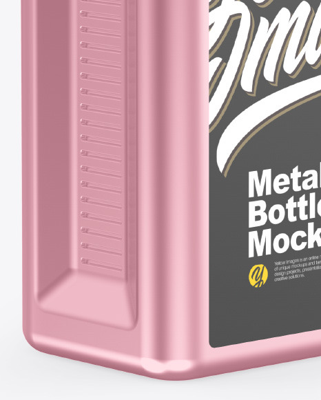 Metallic Bottle Mockup