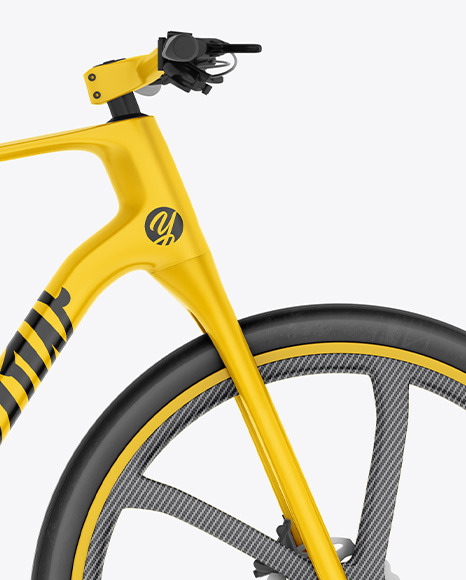 Carbon Electric Road Bike Mockup