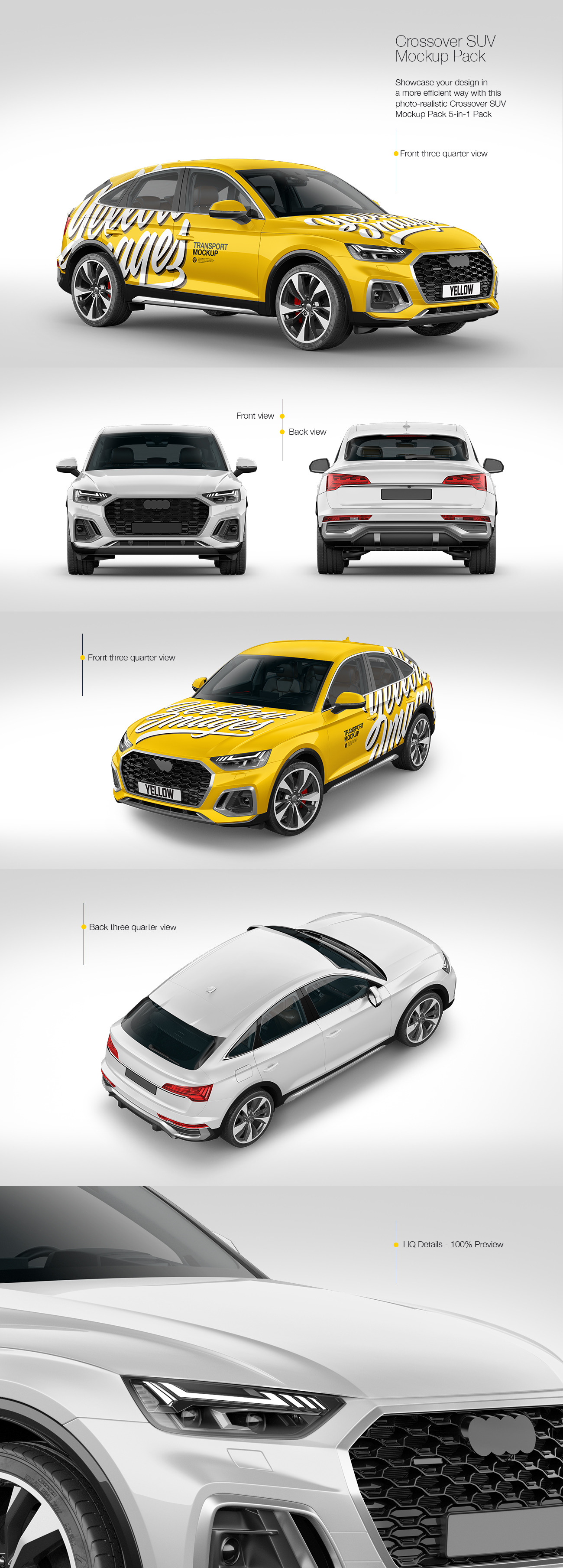 Crossover SUV Mockup Pack