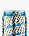 250ml Metallic Drink Can Mockup