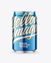 250ml Metallic Drink Can Mockup