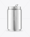 250ml Matte Metallic Drink Can Mockup