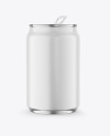 250ml Metallic Drink Can With Matte Finish Mockup