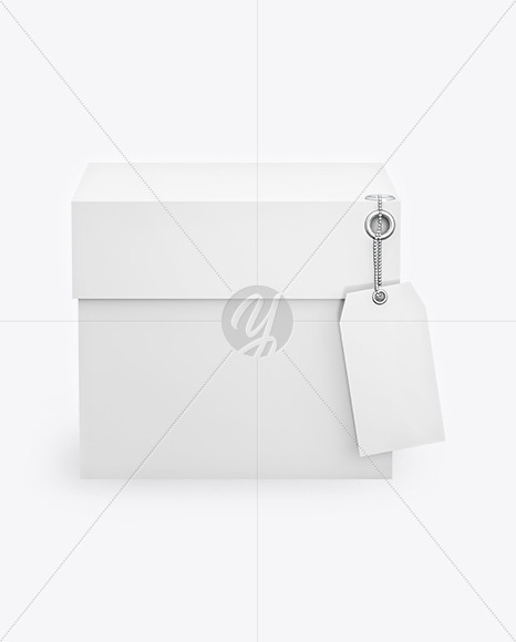 Paper Box with Label Mockup