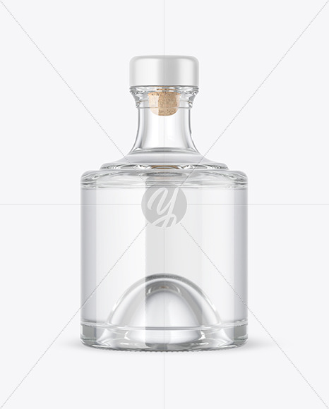 Clear Glass Bottle Mockup