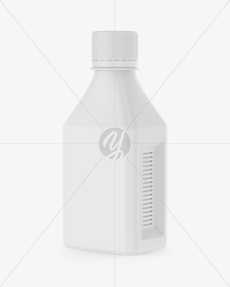 Matte Plastic Bottle Mockup