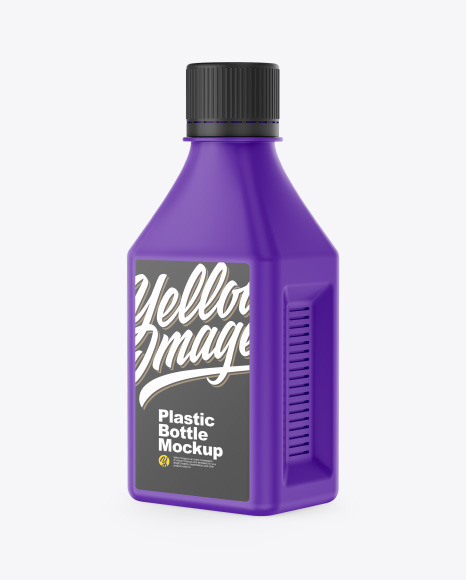 Matte Plastic Bottle Mockup