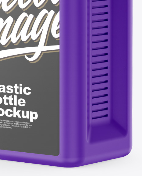 Matte Plastic Bottle Mockup