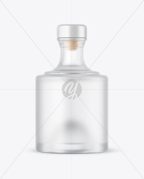 Frosted Glass Bottle Mockup