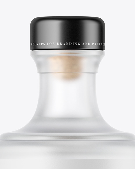 Frosted Glass Bottle Mockup