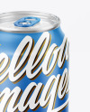 Glossy Drink Can Mockup