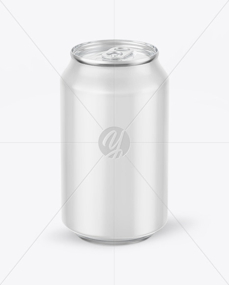 Glossy Drink Can Mockup