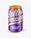 Matte Drink Can Mockup