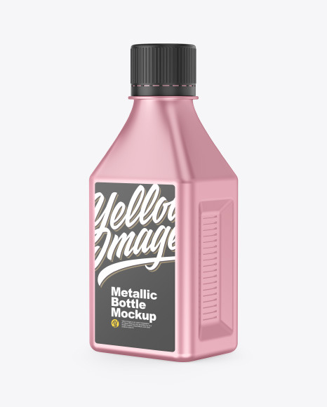 Metallic Bottle Mockup