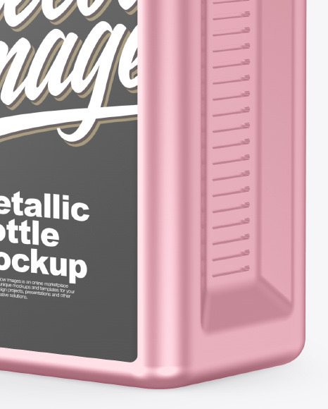 Metallic Bottle Mockup