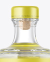 Clear Glass Olive Oil Bottle Mockup