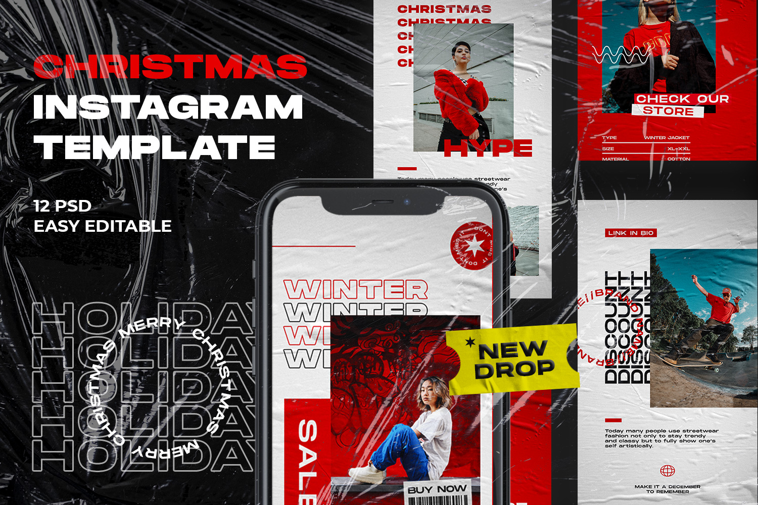 Christmas Hype Instagram Template