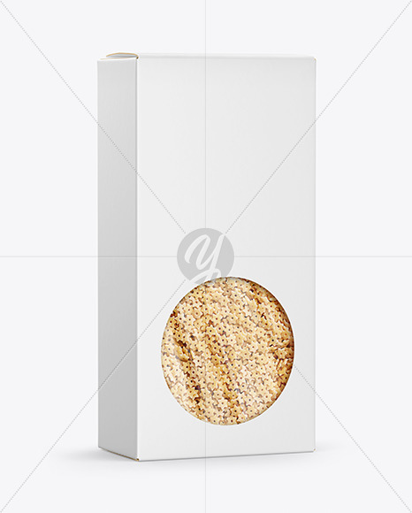 Paper Box with Stelline Pasta Mockup