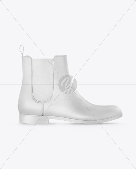 Suede Chelsea Boot Mockup