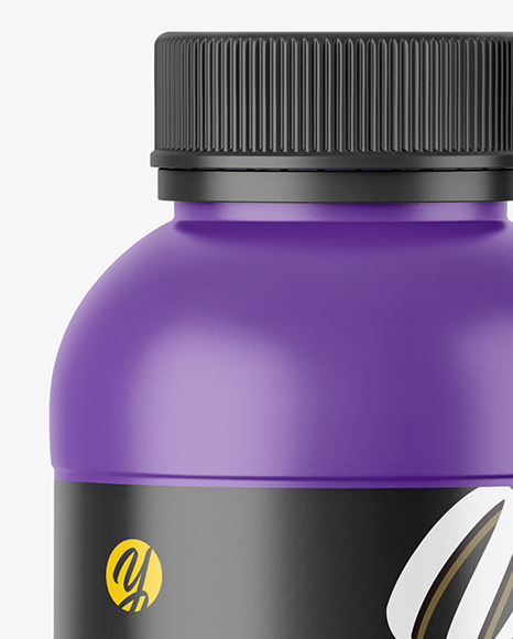 250ml Matte Plastic Bottle Mockup