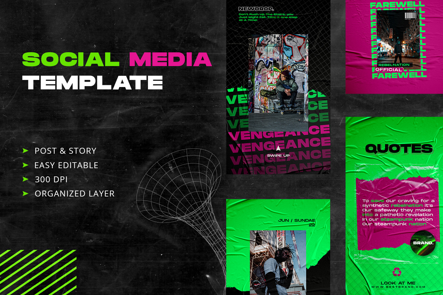 GreenSurf Instagram Template GreenSurf Instagram Template