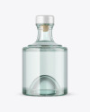 Blue Glass Bottle Mockup