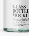 Blue Glass Bottle Mockup