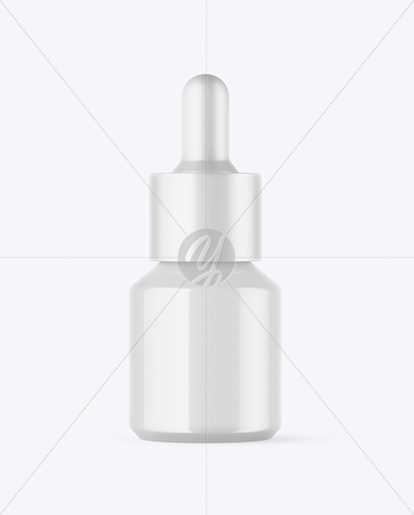 Glossy Dropper Bottle Mockup