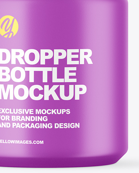 Matte Dropper Bottle Mockup