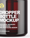 Dark Amber Dropper Bottle Mockup