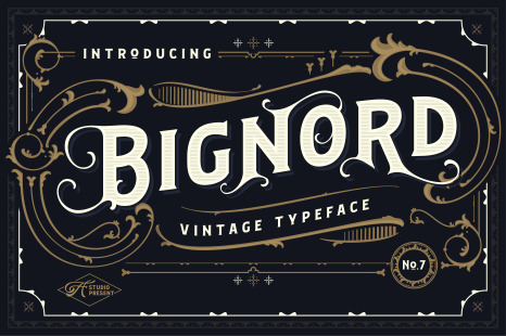 Bignord - Whimsical typeface