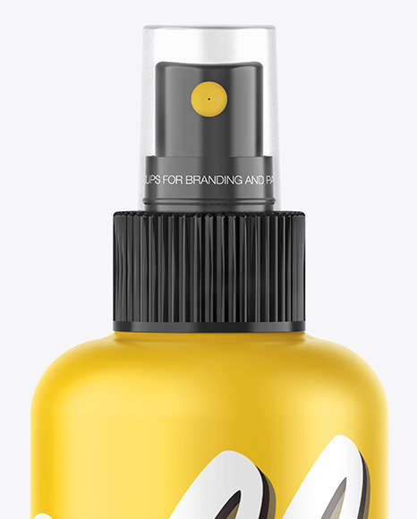 Matte Spray Bottle Mockup