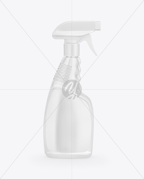 Glossy Spray Bottle Mockup