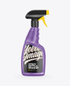 Glossy Spray Bottle Mockup