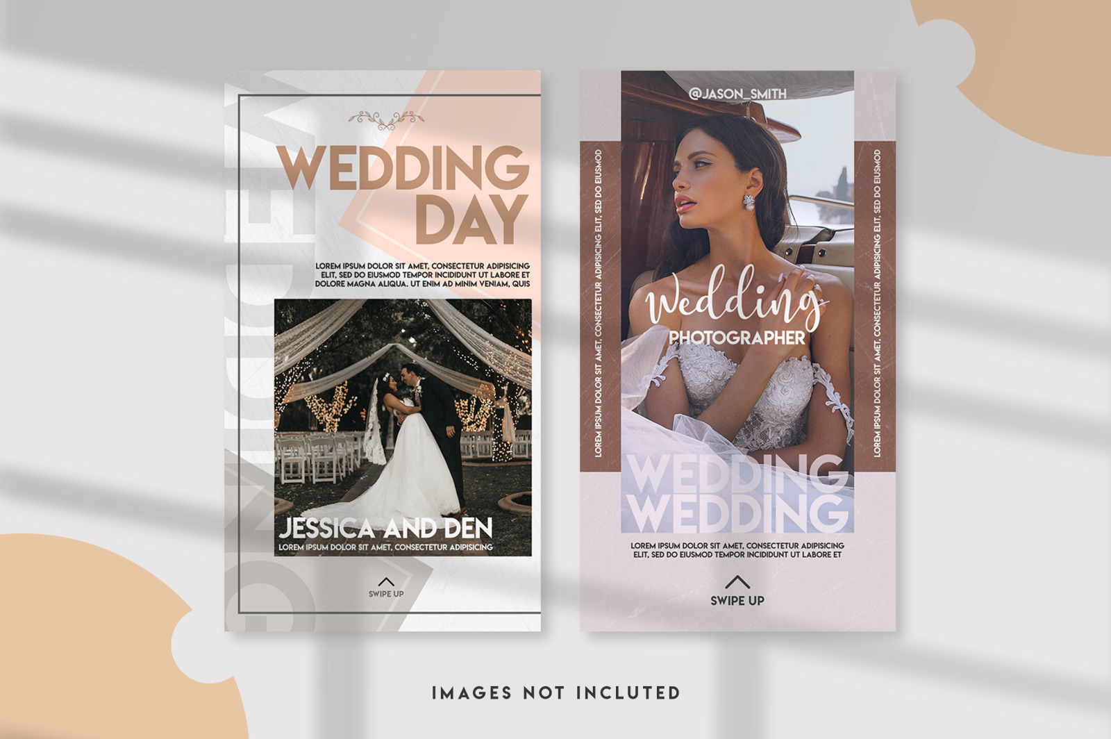 10 Wedding instagram stories set