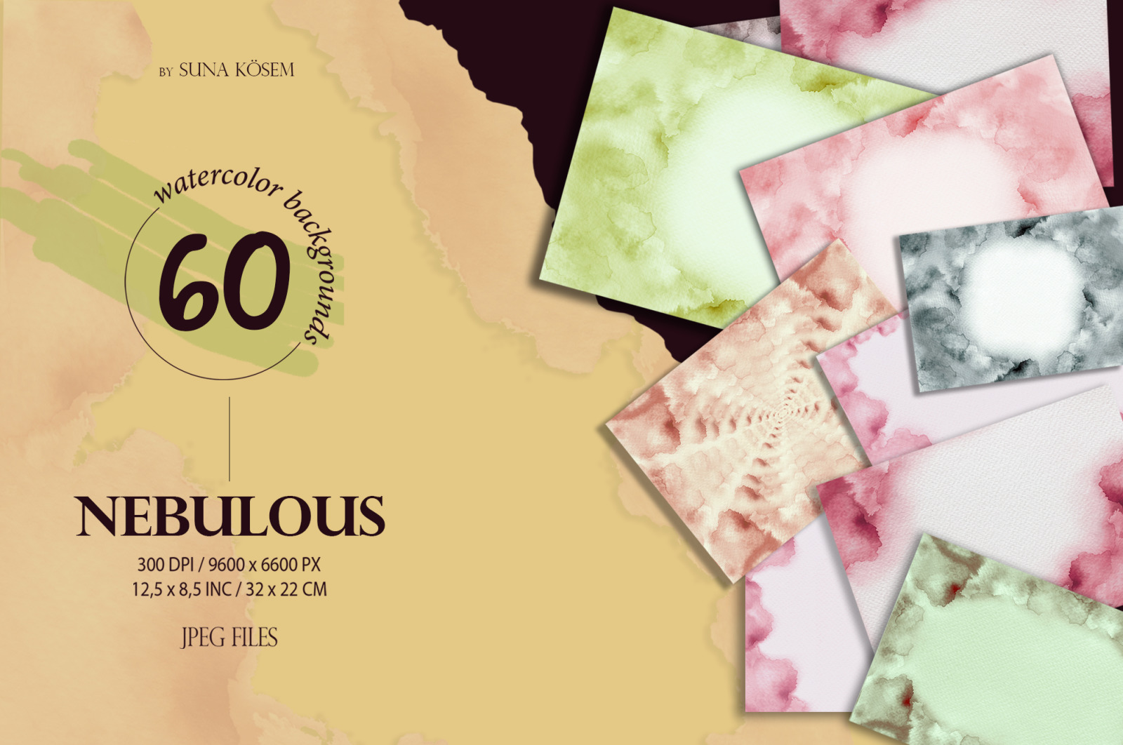 NEBULOUS Watercolor Backgrounds NEBULOUS Watercolor Backgrounds