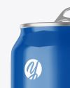 Aluminium Can With Glossy Finish Mockup