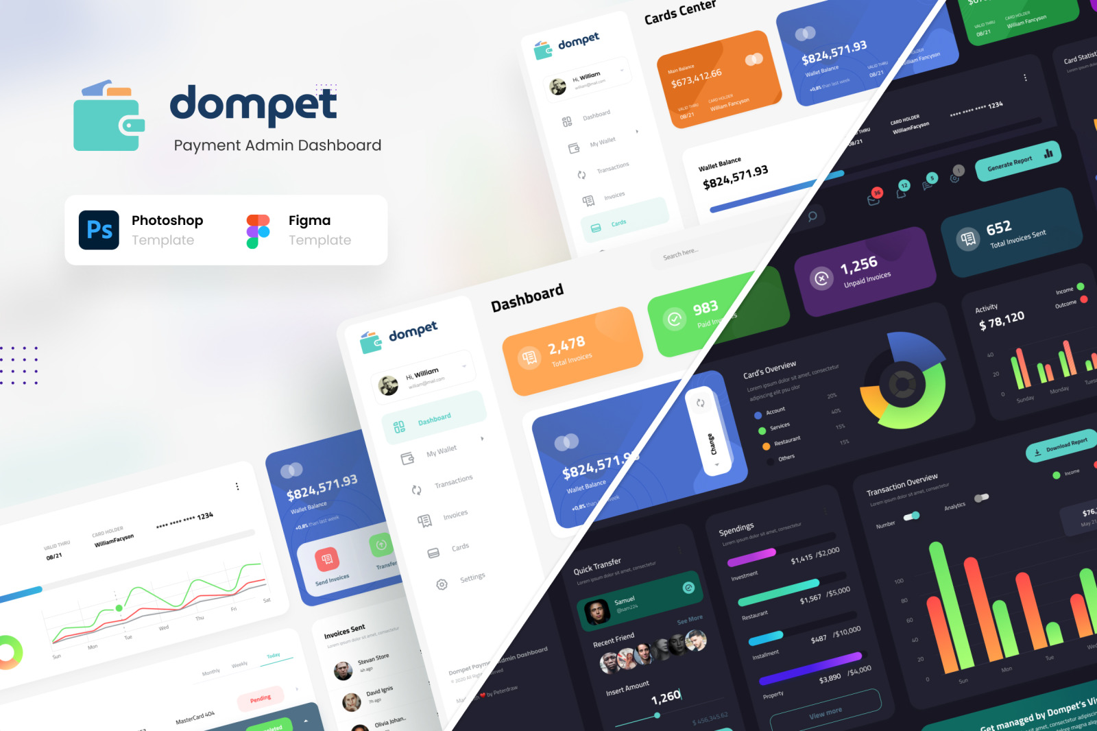 Dompet - Payment Admin Dashboard UI Template Dompet - Payment Admin Dashboard UI Template