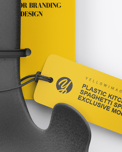 Plastic Kitchen Spaghetti Spoon Mockup