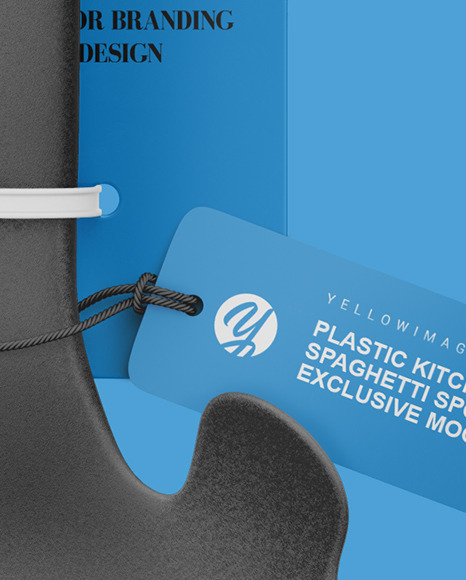 Plastic Kitchen Spaghetti Spoon Mockup