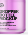 Frosted Dropper Bottle Mockup